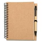 BLOQUERO B6 Recyceltes Notizbuch Beige