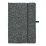 FELTBOOK DIN A5 Notizbuch RPET-Filz Steingrau