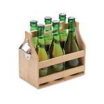 CABAS 6 beer crate in bamboo Timber