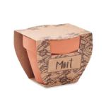 MINT POT Terrakotta-Topf Minze Holz