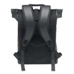 BAI ROLL 15" Rolltop-Rucksack PU Schwarz