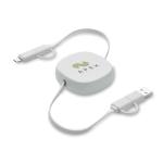 LINEA Einziehbares Ladekabel 60W Weiß