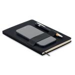 NOTA DIN A5 RPET Notizbuch-Set Schwarz