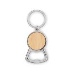KEYPOP Recycled aluminium key ring Timber