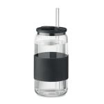 BOROSIP Trinkglas Borosilikat 550ml Schwarz