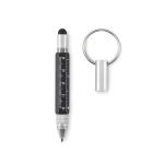 TWEN Key ring with twist action pen Black