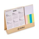 CALENDOO Tischkalender mit Memoblock Beige