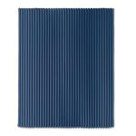 NIEVE RPET fleece striped blanket Aztec blue