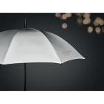 VISIBRELLA Reflektierender Regenschirm Silber matt