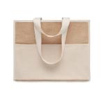 CAMPO DE GELI Jute and canvas cooler bag Fawn