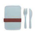 SUNDAY Lunch box with cutlery Light blue