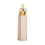 CAMPO DI VINO Flaschen-Geschenktasche Jute Beige