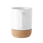 SUBCORK Sublimation mug with cork base White