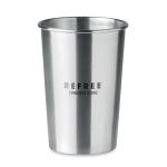 BONGO Stainless Steel cup 350ml Flat silver