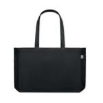 RESPECT COLOURED Canvas Recycled bag 280 gr/m² Black