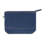 STYLE POUCH Recycled denim cosmetic pouch Aztec blue