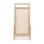 HONOPU Liegestuhl Holz Beige