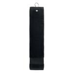 HITOWGO Cotton golf towel with hanger Black