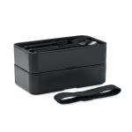 BAAKS Lunch box in PP and bamboo lid Black
