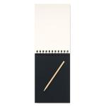 BLACK Scratching paper notebook Timber