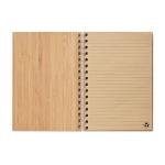 BRAM A5 ring bound Bamboo notebook Timber