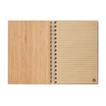 BRAM A5 ring bound Bamboo notebook Timber