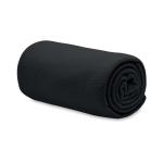 BOGDA RPET fleece blanket 130gr/m² Black