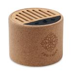 ROUND + Wireless Lautsprecher Kork Beige