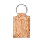 CONCON Rectangular cork key ring Fawn