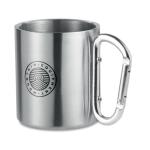 TRUMBO Metal mug & carabiner handle Flat silver