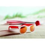 AMERICA TOUCH Sunglasses with mirrored lense Red