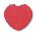 GLOW HEART Heart PU mirror Red