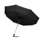 DUNDEE FOLDABLE Reversibler Regenschirm Schwarz