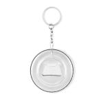 PIN FLASK Key ring with bottle opener Flat silver