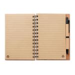 BAMBLOC Bamboo notebook with pen lined Timber