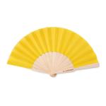 FANNY WOOD Manual hand fan wood Yellow