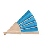 FANNY WOOD Manual hand fan wood Bright royal