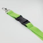 WIDE LANY Lanyard with metal hook 25mm Lime