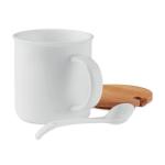KENYA Porcelain mug with spoon White