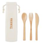 SETBOO Besteck-Set Bambus Beige
