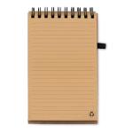 SONORACORK A6 Cork notepad with pen Black