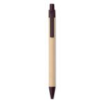 JANEIRO Push ball pen coffee husk/ABS Brown