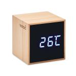 MARA CLOCK LED alarm clock bamboo casing Timber