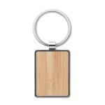 BENDIGO Rectangular key ring bamboo Timber