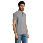 PRIME MEN POLYCOTTON POLO, Grey melange Grey melange | L