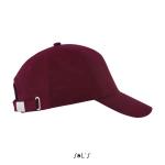 LONG BEACH FIVE PANEL CAP, bordeaux Bordeaux | M
