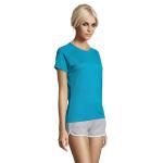 SPORTY WOMEN SPORTY DAMENT-SHIRT  140g, Aqua Aqua | XS