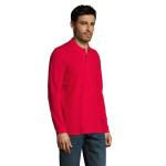 PERFECT LSL MEN PERFECT MEN LSL POLO 180g, red Red | L