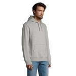 SPENCER HOODED SWEAT 280, Grey melange Grey melange | XS