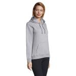 SPENCER WOMEN HOODED SWEAT, Grey melange Grey melange | XS